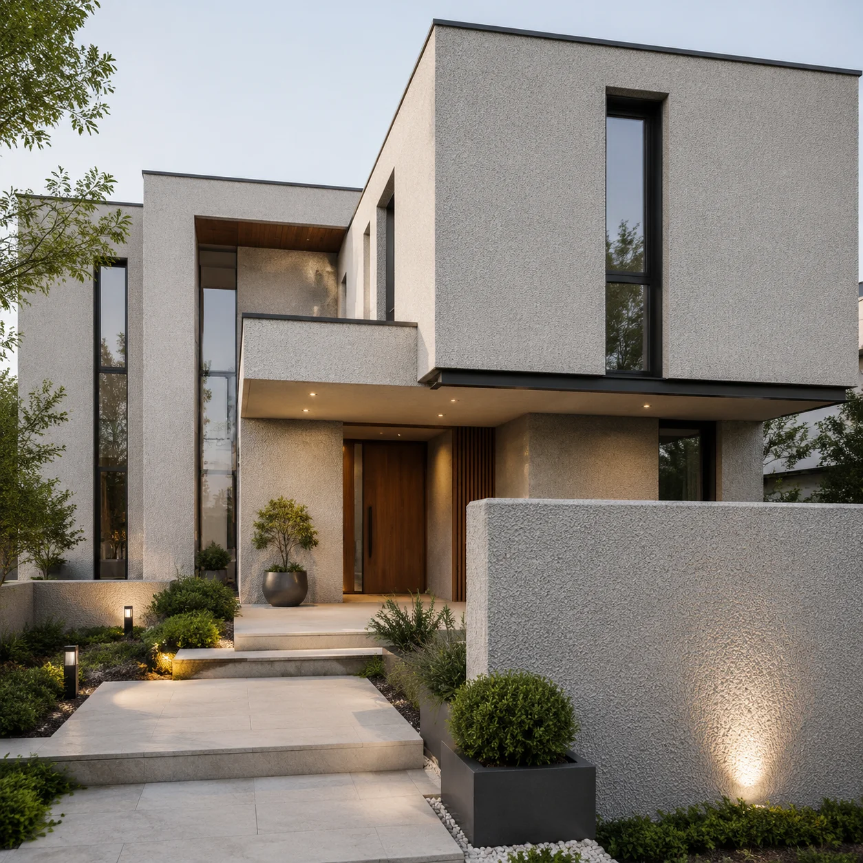 Rockwall stone-effect textured feature wall finish